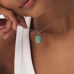 Pendentif SCARABÉ AMAZONITE 9 Pendentif SCARABÉ AMAZONITE -Agatha.fr Boutique 02850055 650 TU M1