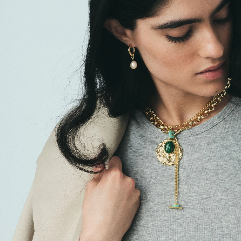 Pendentif MÉDAILLE MARTELÉE 6 Pendentif MÉDAILLE MARTELÉE – Image 6